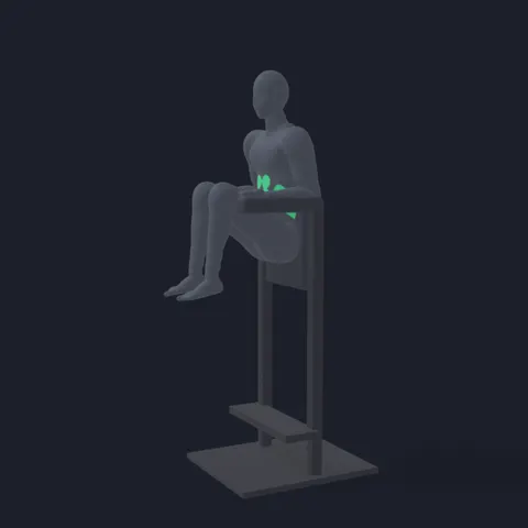 Captain's Chair Knee Raise demo