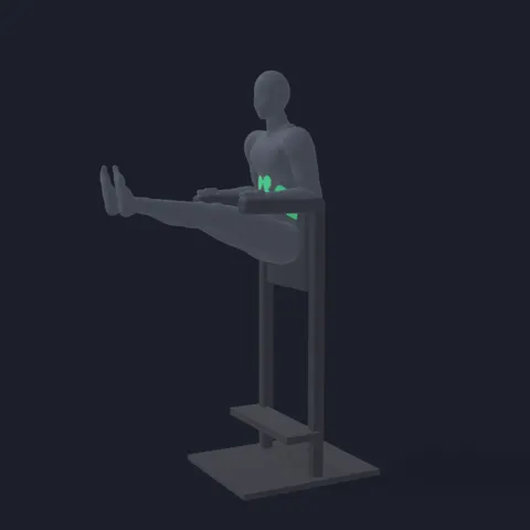 Captain's Chair Leg Raise demo