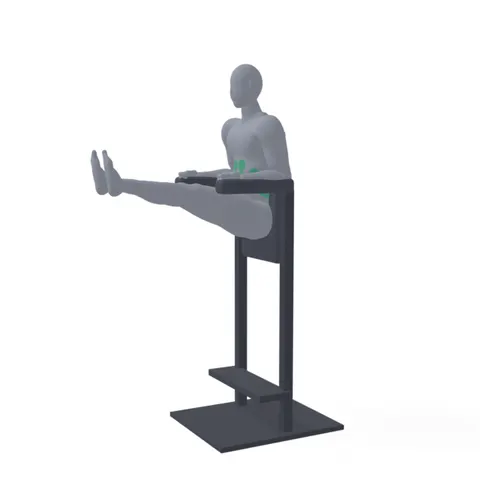 Captain's Chair Leg Raise demo