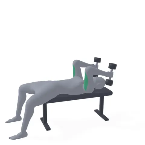 Dumbbell Lying Tricep Extension demo