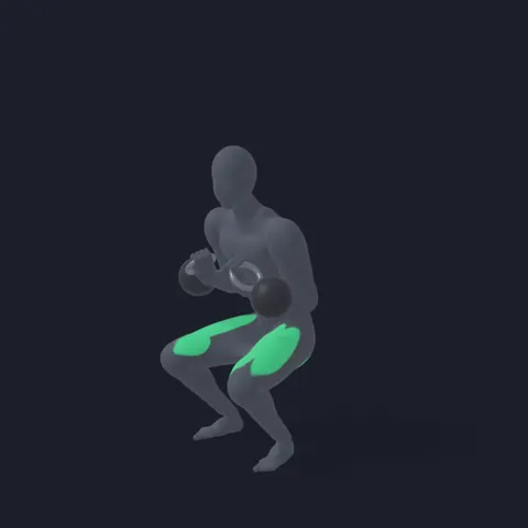 Kettlebell Front Squat demo