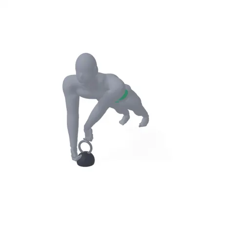 Kettlebell Plank Pull Through demo
