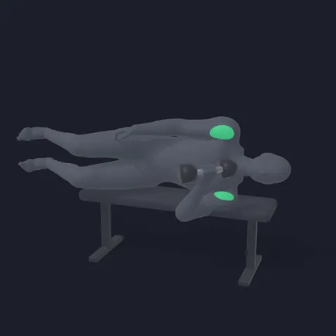 Dumbbell Lying Internal Shoulder Rotation on Bench demo