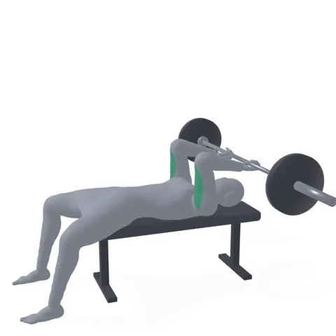 EZ Bar Lying Triceps Extension demo