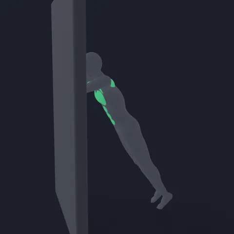 Push-Up Against Wall demo