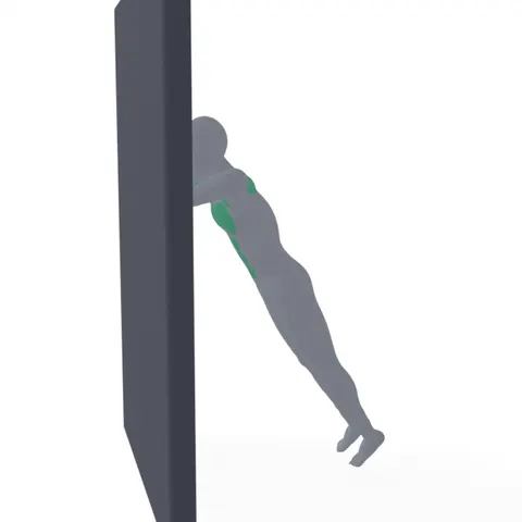 Push-Up Against Wall demo