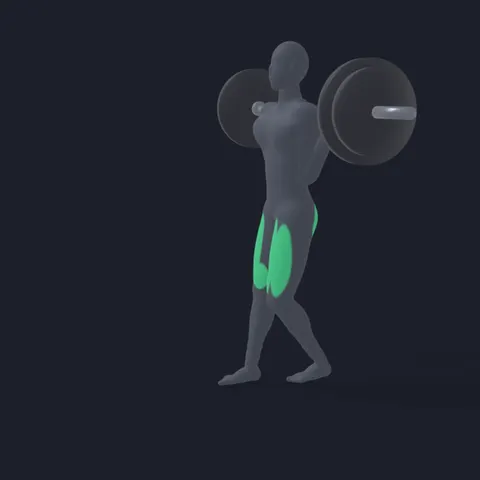 Reverse Barbell Lunge demo