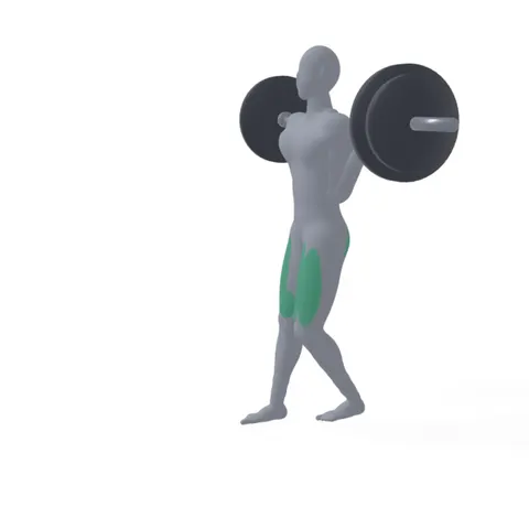 Reverse Barbell Lunge demo