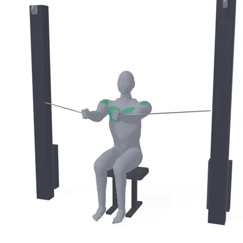 Seated Cable Chest Fly demo