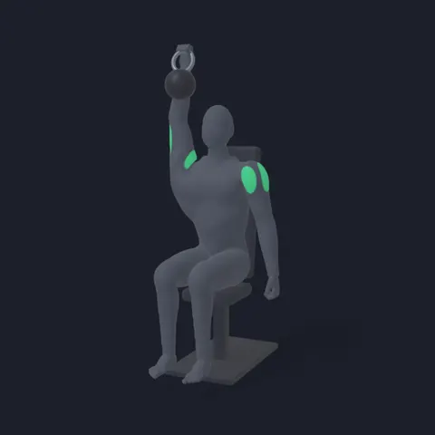 Seated Kettlebell Press demo