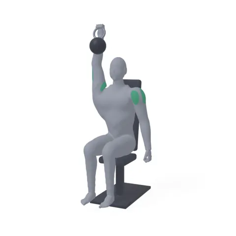 Seated Kettlebell Press demo