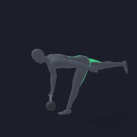 Single Leg Deadlift with Kettlebell demo