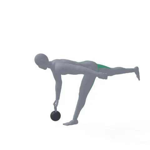 Single Leg Deadlift with Kettlebell demo