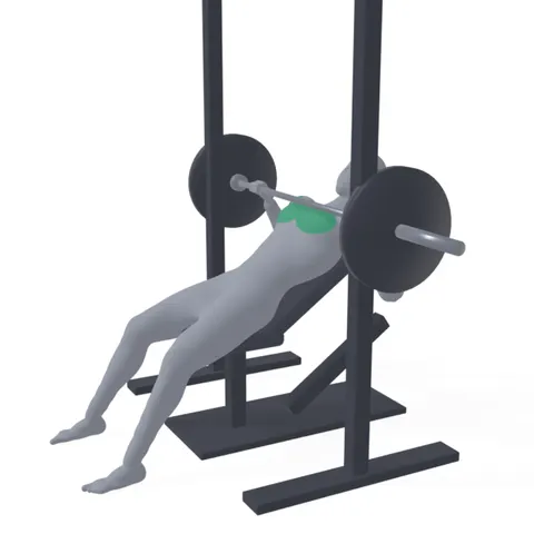 Smith Machine Incline Bench Press demo
