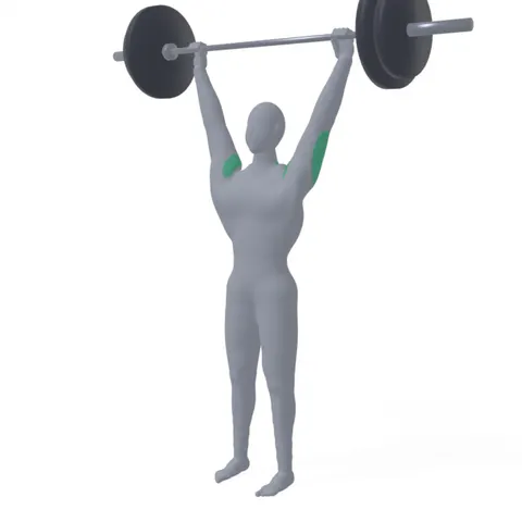Snatch Grip Behind the Neck Press demo