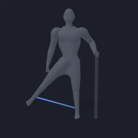 Standing Hip Abduction Against Band demo